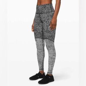 Lululemon Wunder Under High Rise Polar Shift Blocked Pattern Leggings Size 4